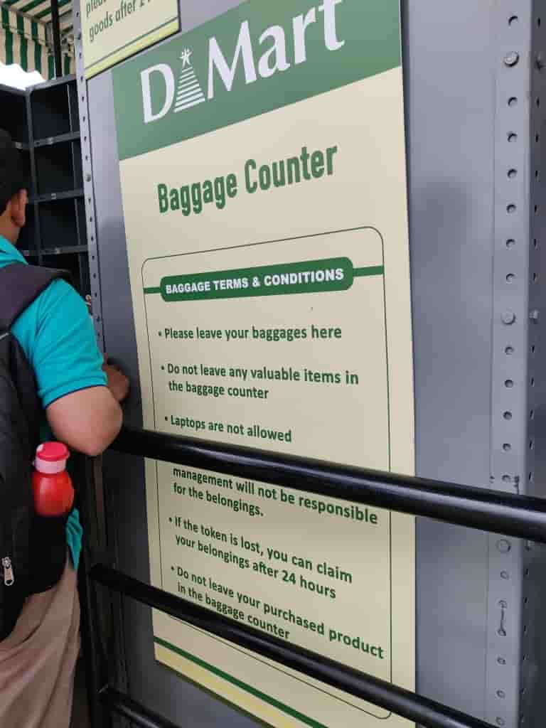 Dmart Tuticorin store baggage counter image