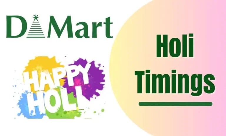 Dmart Holi Timings 2024